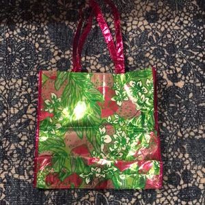 Metallic Lilly Pulitzer market tote